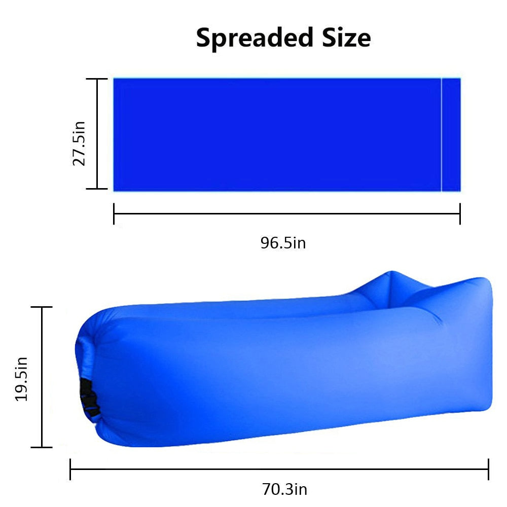 Sofá-cama portátil y fácil de inflar